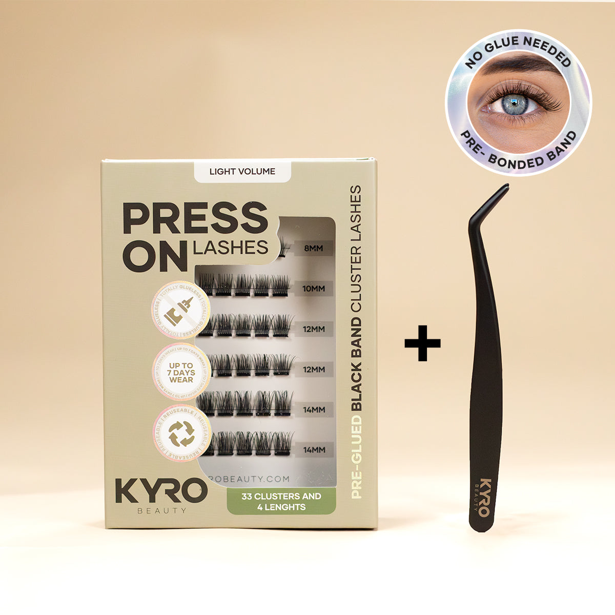 Starterkit Pre-Glued Light Volume - Press-On Lashes