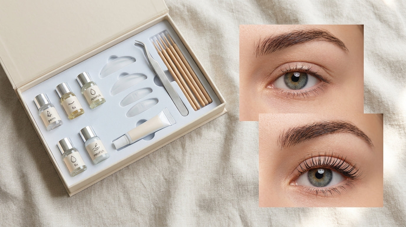 Wimperlift kit voor rechte wimpers
