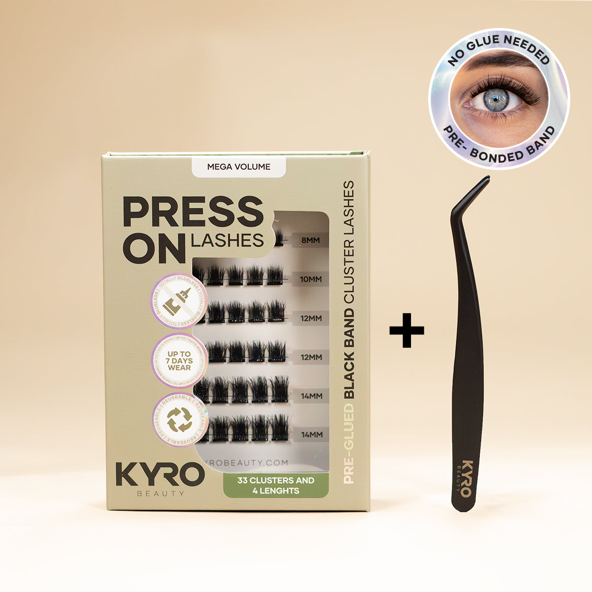 Starterkit Pre-Glued Mega Volume - Press-On Lashes