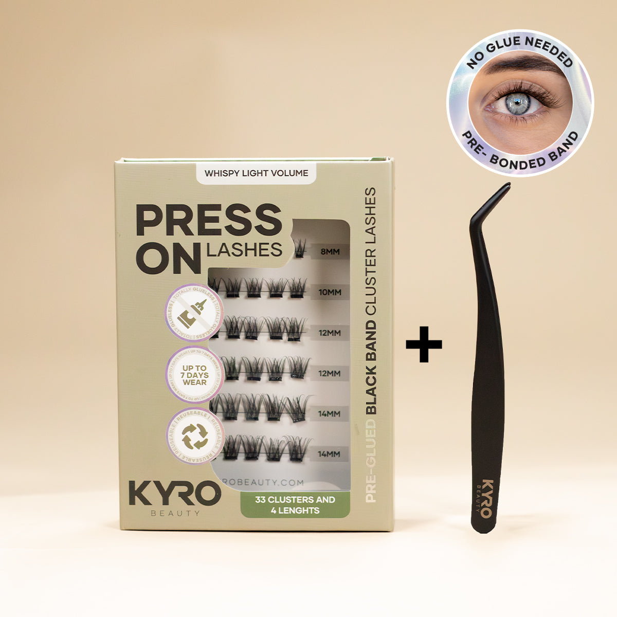 Starterkit Pre-Glued Whispy Light Volume - Press-On Lashes